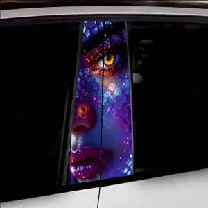 Set 2 stickere decorative pentru stalpii usilor, print autoadeziv de inalta rezolutie, dimensine 2 buc x 50 x 22 cm , cod: AVX-SSU-03