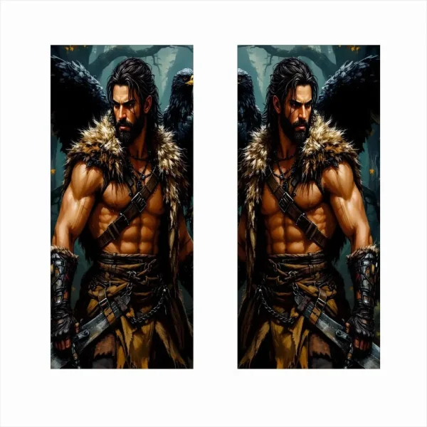 Set 2 stickere decorative pentru stalpii usilor, print autoadeziv de inalta rezolutie, dimensine 2 buc x 50 x 22 cm , cod: AVX-SSU-10