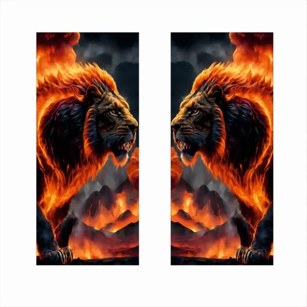 Set 2 stickere decorative pentru stalpii usilor, print autoadeziv de inalta rezolutie, dimensine 2 buc x 50 x 22 cm , cod: AVX-SSU-11