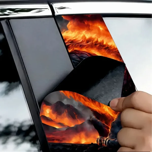 Set 2 stickere decorative pentru stalpii usilor, print autoadeziv de inalta rezolutie, dimensine 2 buc x 50 x 22 cm , cod: AVX-SSU-11