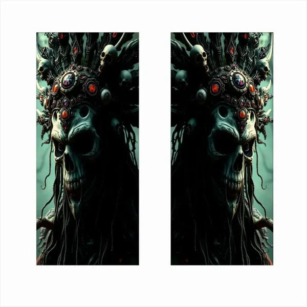 Set 2 stickere decorative pentru stalpii usilor, print autoadeziv de inalta rezolutie, dimensine 2 buc x 50 x 22 cm , cod: AVX-SSU-13