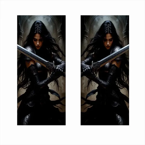 Set 2 stickere decorative pentru stalpii usilor, print autoadeziv de inalta rezolutie, dimensine 2 buc x 50 x 22 cm , cod: AVX-SSU-15