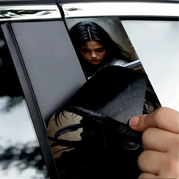 Set 2 stickere decorative pentru stalpii usilor, print autoadeziv de inalta rezolutie, dimensine 2 buc x 50 x 22 cm , cod: AVX-SSU-15