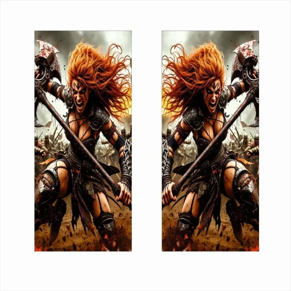 Set 2 stickere decorative pentru stalpii usilor, print autoadeziv de inalta rezolutie, dimensine 2 buc x 50 x 22 cm , cod: AVX-SSU-16