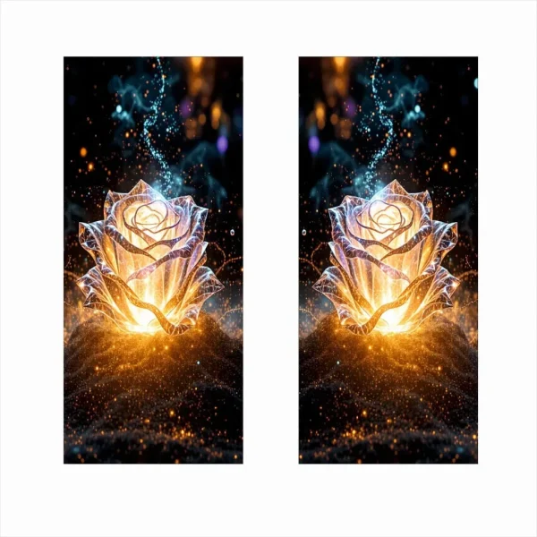 Set 2 stickere decorative pentru stalpii usilor, print autoadeziv de inalta rezolutie, dimensine 2 buc x 50 x 22 cm , cod: AVX-SSU-17