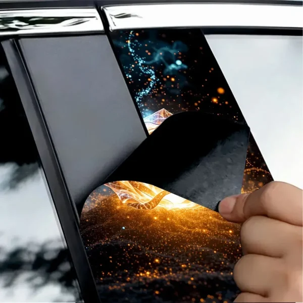 Set 2 stickere decorative pentru stalpii usilor, print autoadeziv de inalta rezolutie, dimensine 2 buc x 50 x 22 cm , cod: AVX-SSU-17