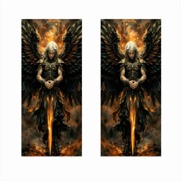 Set 2 stickere decorative pentru stalpii usilor, print autoadeziv de inalta rezolutie, dimensine 2 buc x 50 x 22 cm , cod: AVX-SSU-22