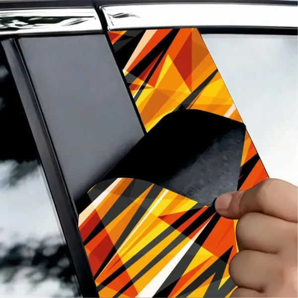 Set 2 stickere decorative pentru stalpii usilor, print autoadeziv de inalta rezolutie, dimensine 2 buc x 50 x 22 cm , cod: AVX-SSU-23