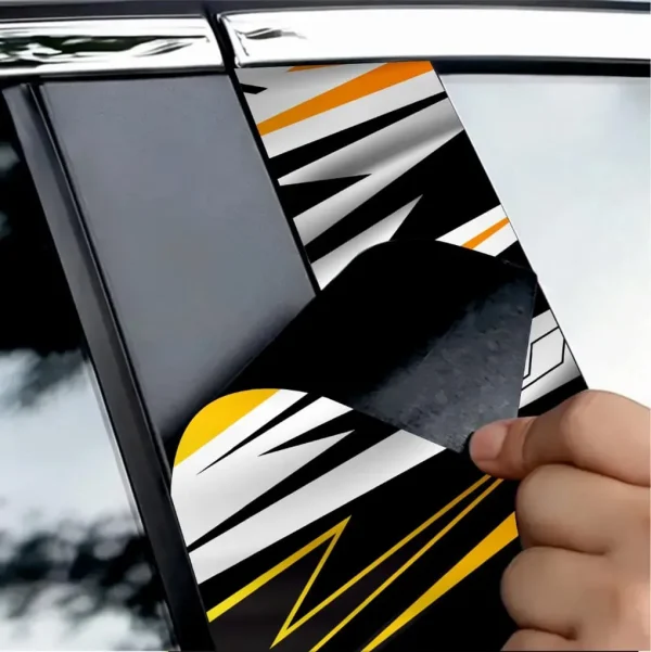 Set 2 stickere decorative pentru stalpii usilor, print autoadeziv de inalta rezolutie, dimensine 2 buc x 50 x 22 cm , cod: AVX-SSU-24