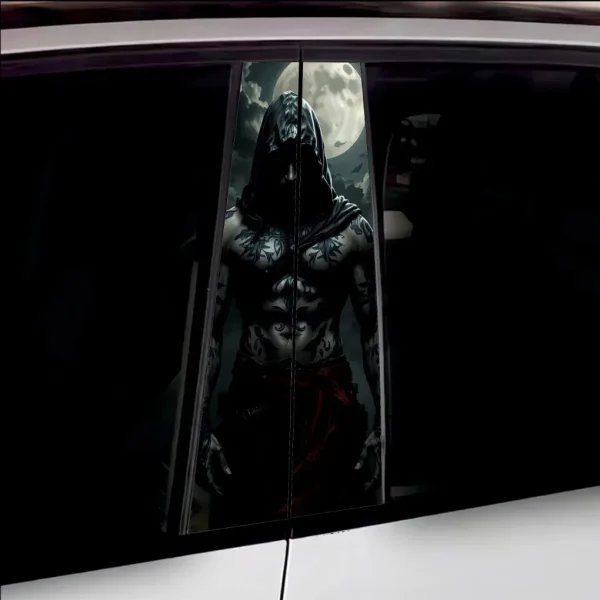 Set 2 stickere decorative pentru stalpii usilor, print autoadeziv de inalta rezolutie, dimensine 2 buc x 50 x 22 cm , cod: AVX-SSU-27