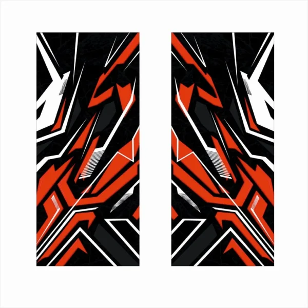 Set 2 stickere decorative pentru stalpii usilor, print autoadeziv de inalta rezolutie, dimensine 2 buc x 50 x 22 cm , cod: AVX-SSU-28