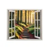 Folie imprimata color pentru decor perete locuinta, dimensiune 125 x 110cm, model: VIEW TO HAVEN 37