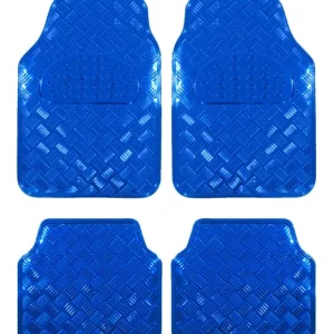 Covorase Auto Universale, model Diamond, culoare Crom Albastru