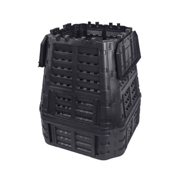 Compostor de gradina, 740 L, negru