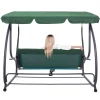 Balansoar gradina, Springos, 3 locuri, verde, 194x122x167-200 cm, functie pat, max 280 kg, Venetia