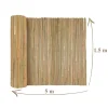 Gard/paravan din bambus natural, 5x1.5 m