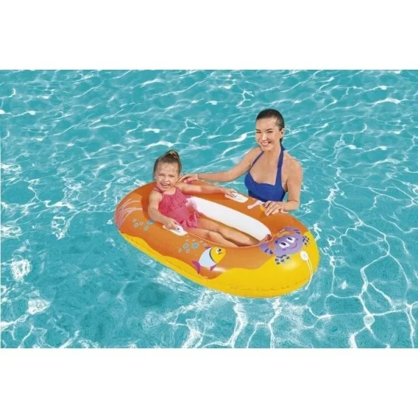 Barca gonflabila, portocaliu, 119x79 cm, Bestway