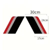 Sticker autoadeziv Tuning, model "Racing Flag", dimensiune 30 x 24 x 17 cm, culoare Negru/Argintiu/Rosu