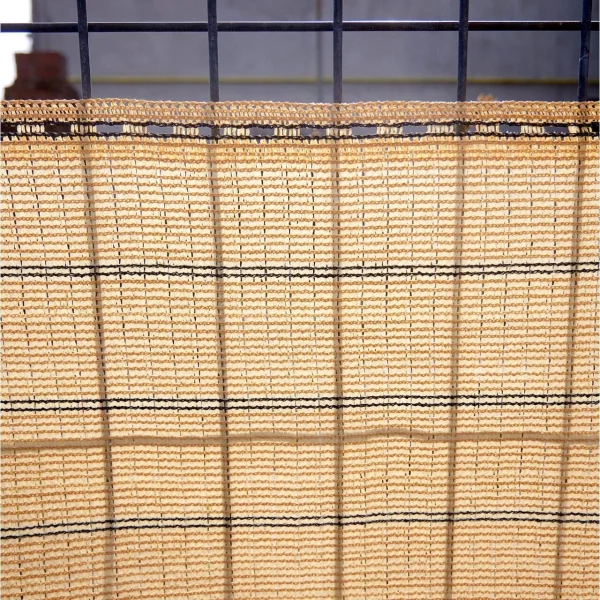 Paravan pentru balcon, terasa, gard, bej, 185 g/m2, UV, 10x2 m