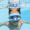 Ochelari de tip Masca pentru inot si scufundari, pentru copii, varsta 3+, culoare Albastru