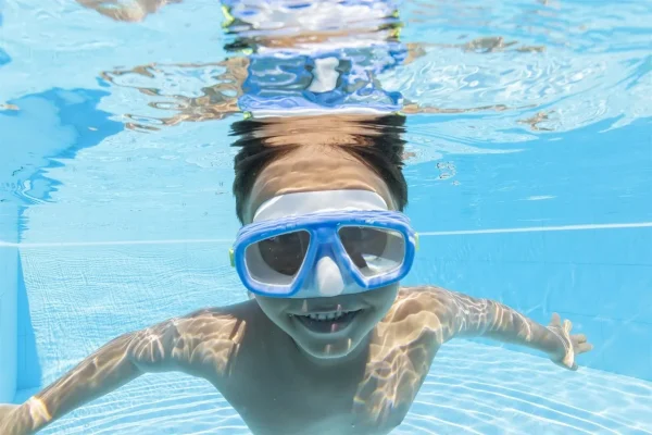 Ochelari de tip Masca pentru inot si scufundari, pentru copii, varsta 3+, culoare Albastru