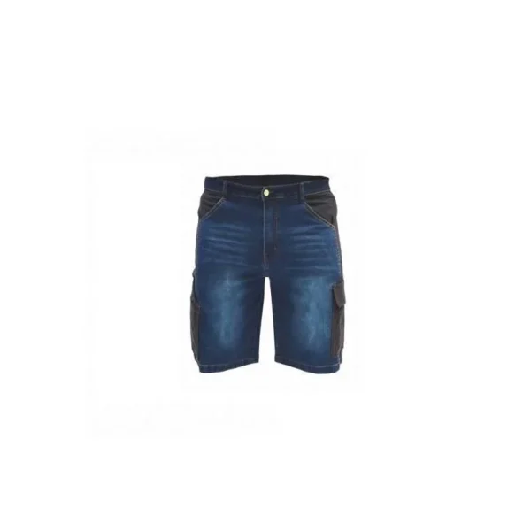 Pantaloni scurti de lucru tip blugi, slim fit, model Denim, marimea XXL/58, Dedra