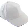 Sapca de tip baseball, cu cozoroc iluminat RGB, culoare Alba, marime universala, reglabila