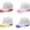 Sapca de tip baseball, cu cozoroc iluminat RGB, culoare Alba, marime universala, reglabila