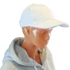 Sapca de tip baseball, cu cozoroc iluminat RGB, culoare Alba, marime universala, reglabila