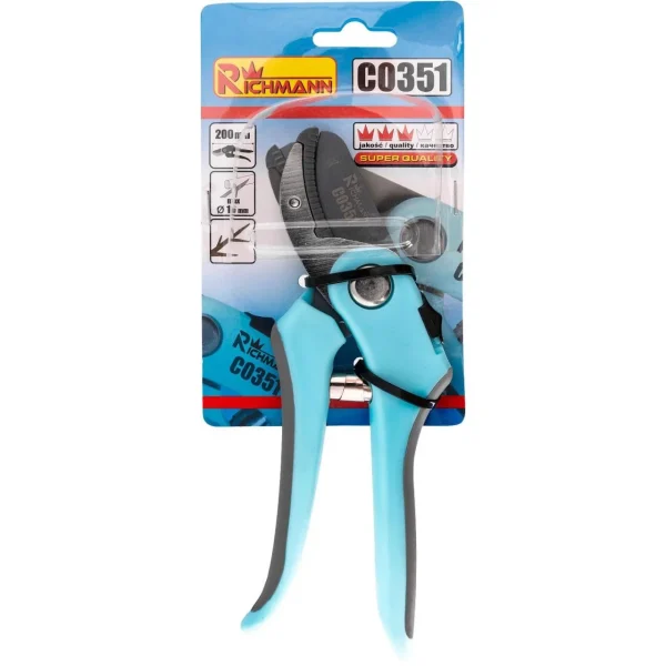 Foarfeca gradina, tip nicovala, teflon, 20 cm, Richmann