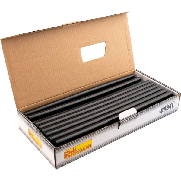 Baton silicon pentru pistol lipit, negru, 35 buc, 1 kg, 11x270 mm, Richmann