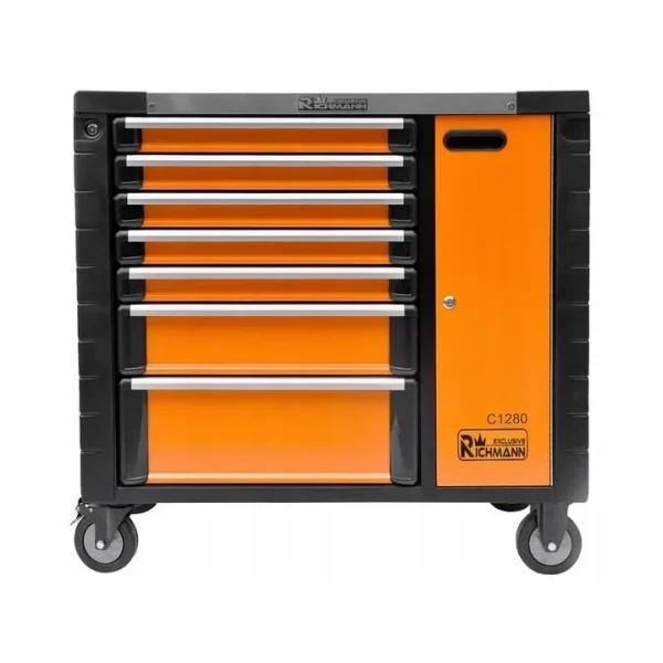 Dulap mobil pentru unelte, 7 sertare + spatiu lateral cu usa, 970x927x465 mm, RICHMANN EXCLUSIVE