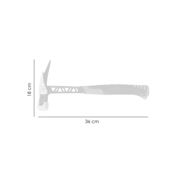 Ciocan dulgher monolit industrial cu suport magnetic pentru cui, 600g - RICHMANN EXCLUSIVE