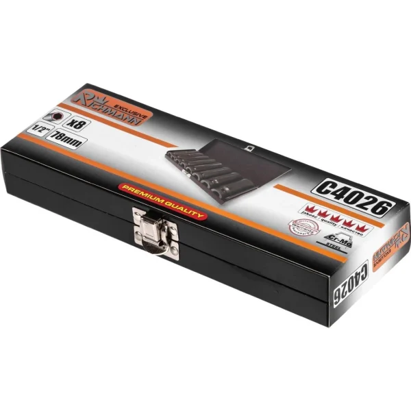 Trusa capete tubulare lungi de impact, 1/2", 13-24 mm, RICHMANN EXCLUSIVE