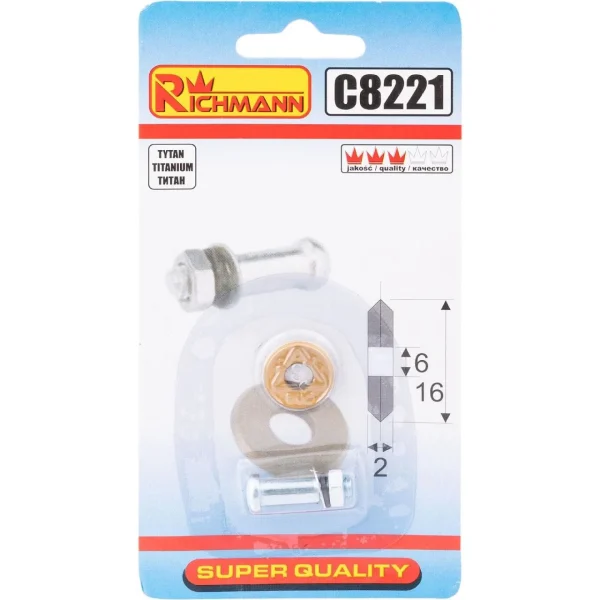 Rola de rezerva pentru aparat de gresie, titan, 16x6x2 mm, RICHMANN