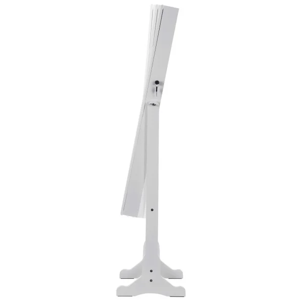 Cabinet bijuterii cu oglinda, Artool, MDF, raft interior, alb, 41x36x151 cm