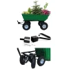 Carucior de gradina, transport, Chomik, metalic, verde, max 300 kg, 110x51x50 cm