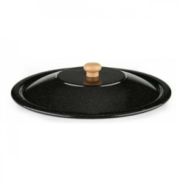 Set ceaun fonta cu capac emailat si trepied metalic, 16 L, Premium