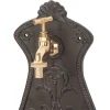 Chiuveta de gradina, model mini, aluminiu, maro, 25x11.5x41.5 cm, Strend Pro