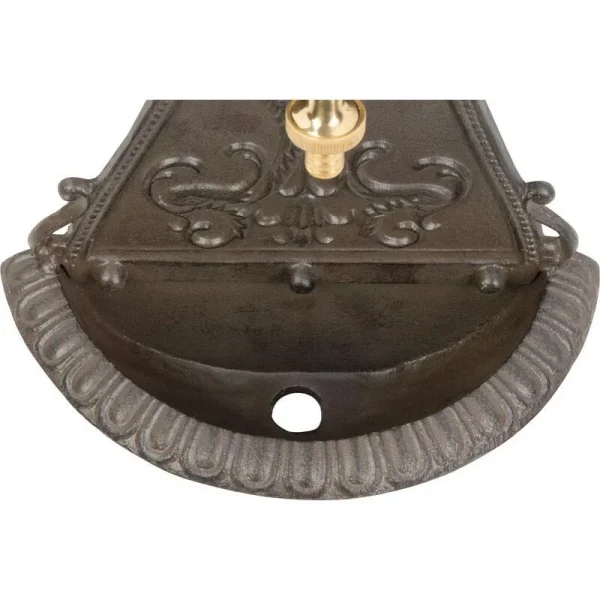 Chiuveta de gradina, model mini, aluminiu, maro, 25x11.5x41.5 cm, Strend Pro