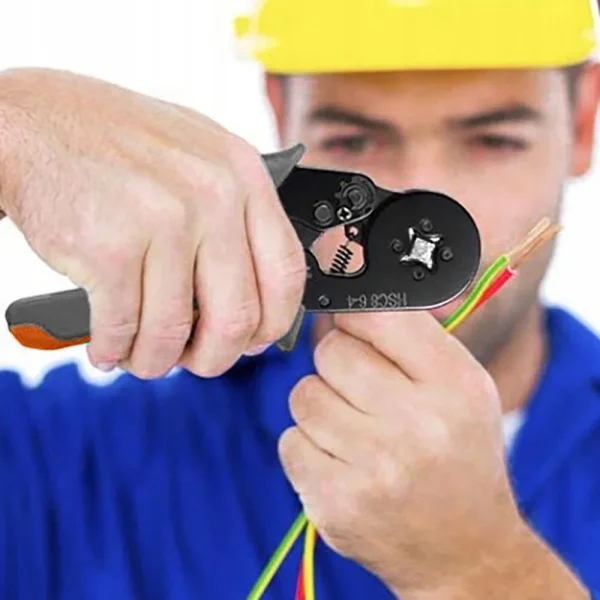 Cleste de sertizare terminale 0.25-10 mm, cu set pini terminali 0.5-2.5x0.8 mm, Bigstren