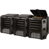 Compostor de gradina, 3 module, Module Compogreen, 1200 L,  negru, 198x71.9x82.6 cm, Prosperplast