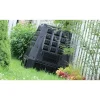 Compostor de gradina, 850 L, negru, Evoblack