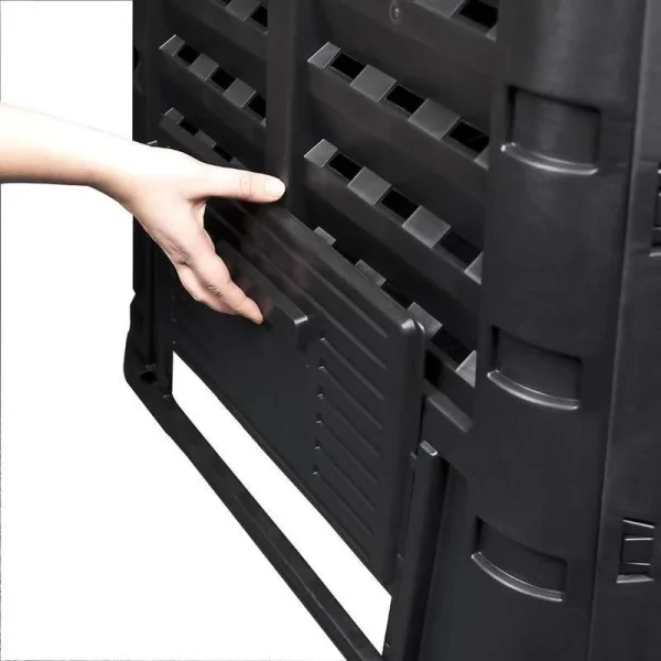 Compostor de gradina, 1000 L, negru