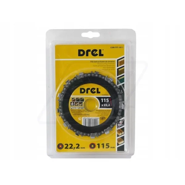 Disc debitat lemn, cu lant, 115 mm, Drel