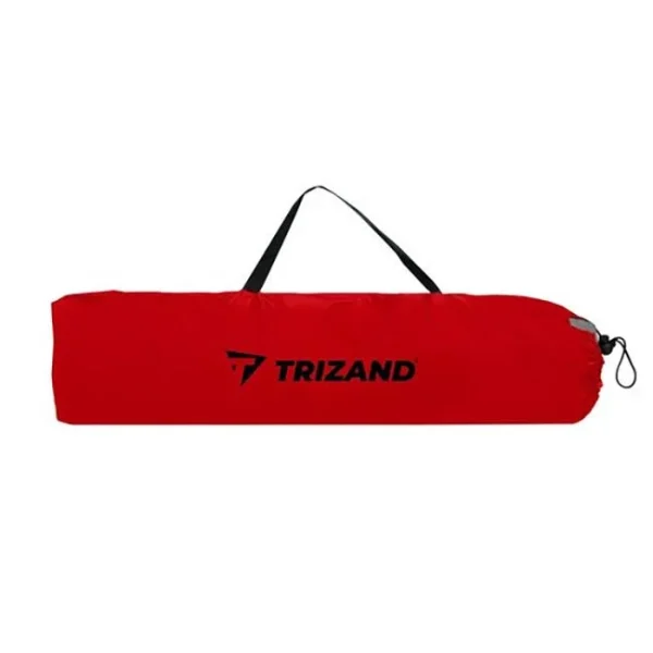 Cort camping, Trizand, 4 persoane, impermeabil, cu husa, rosu si albastru, 190x190x123 cm