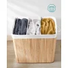 Cos rufe, 3 compartimente, bambus, natur, 150 L, 60x40x61.5 cm, Artool