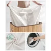 Cos rufe, 3 compartimente, bambus, natur, 150 L, 60x40x61.5 cm, Artool