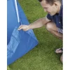 Covor de protectie pentru piscina, suport, PVC, albastru, 396x396 cm, Bestway