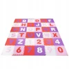Covor spuma ptr copii, EVA roz cu mov, model alfabet si numere, 172x172x1cm, Springos